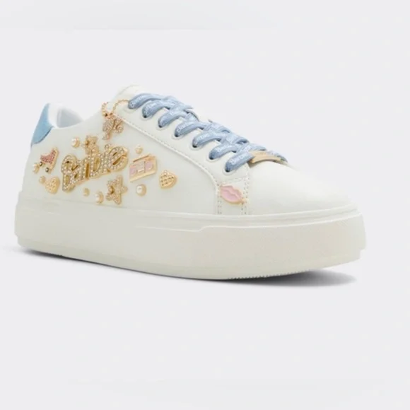 ALDO + Barbie™ x ALDO Barbiestep Charm Platform Sneakers size 6 new in Box - Picture 5 of 10